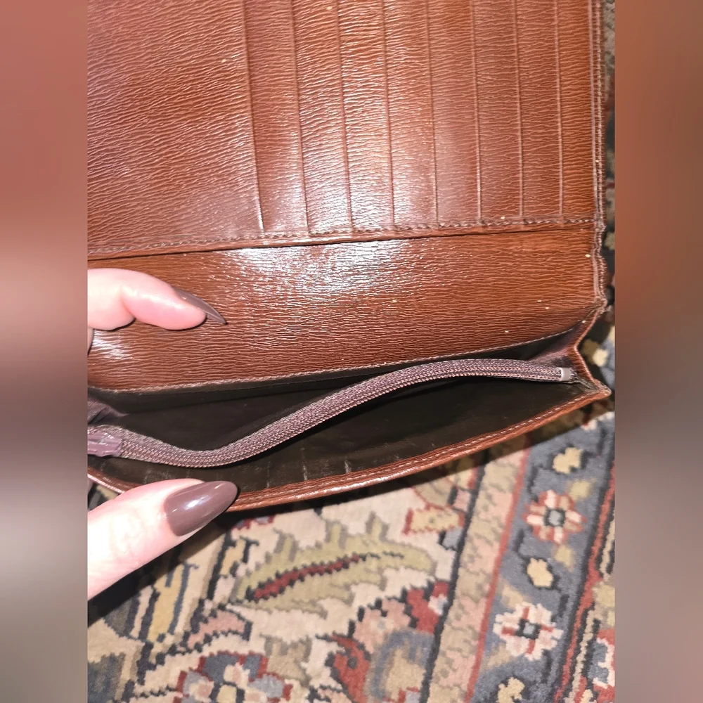 Givenchy Brown Leather Long Wallet